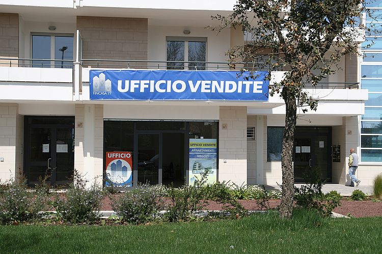 Ufficio vendite Fincasa 77 per gli appartamenti nuovi a Fiumicino centro
